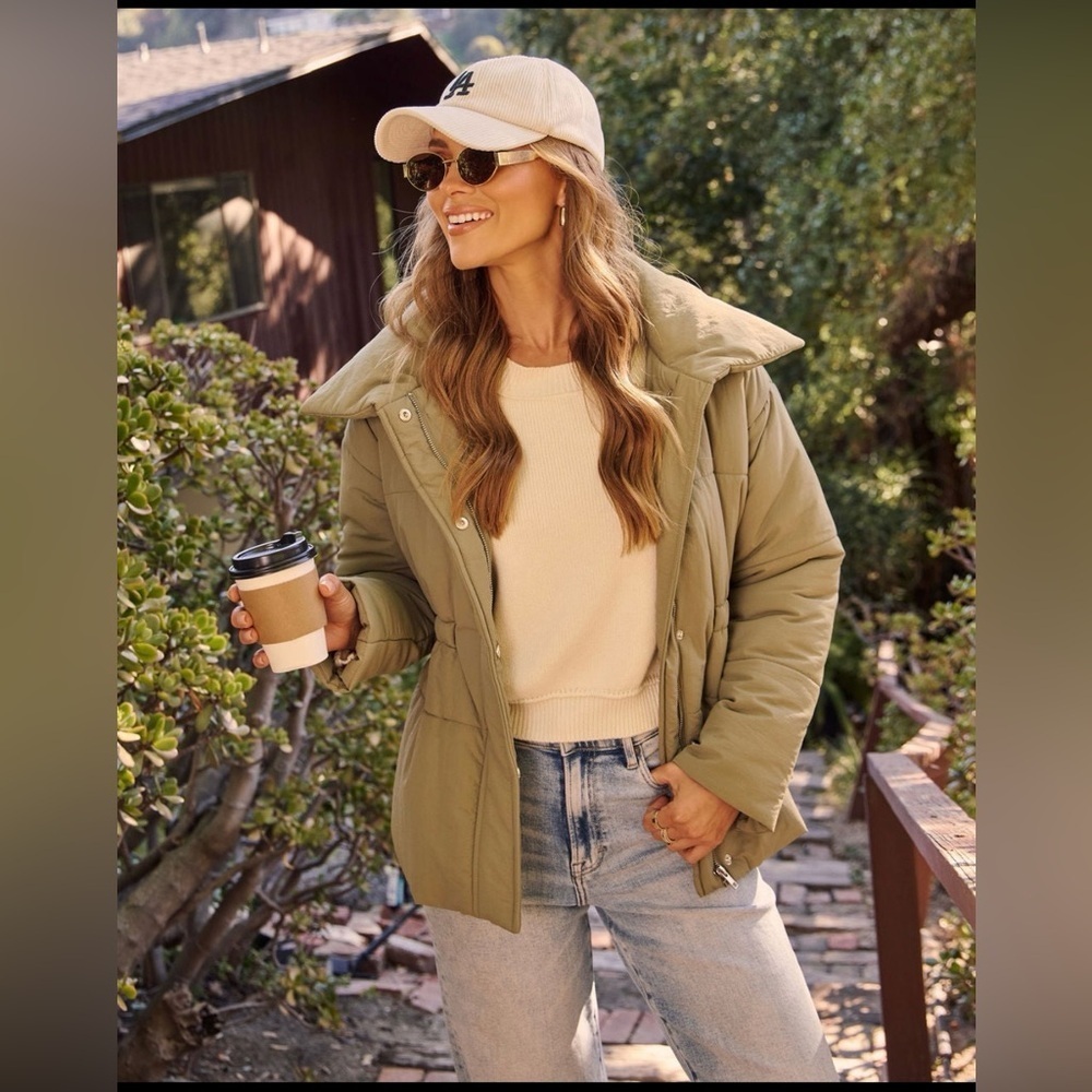 Vici Olive Puffer Jacket